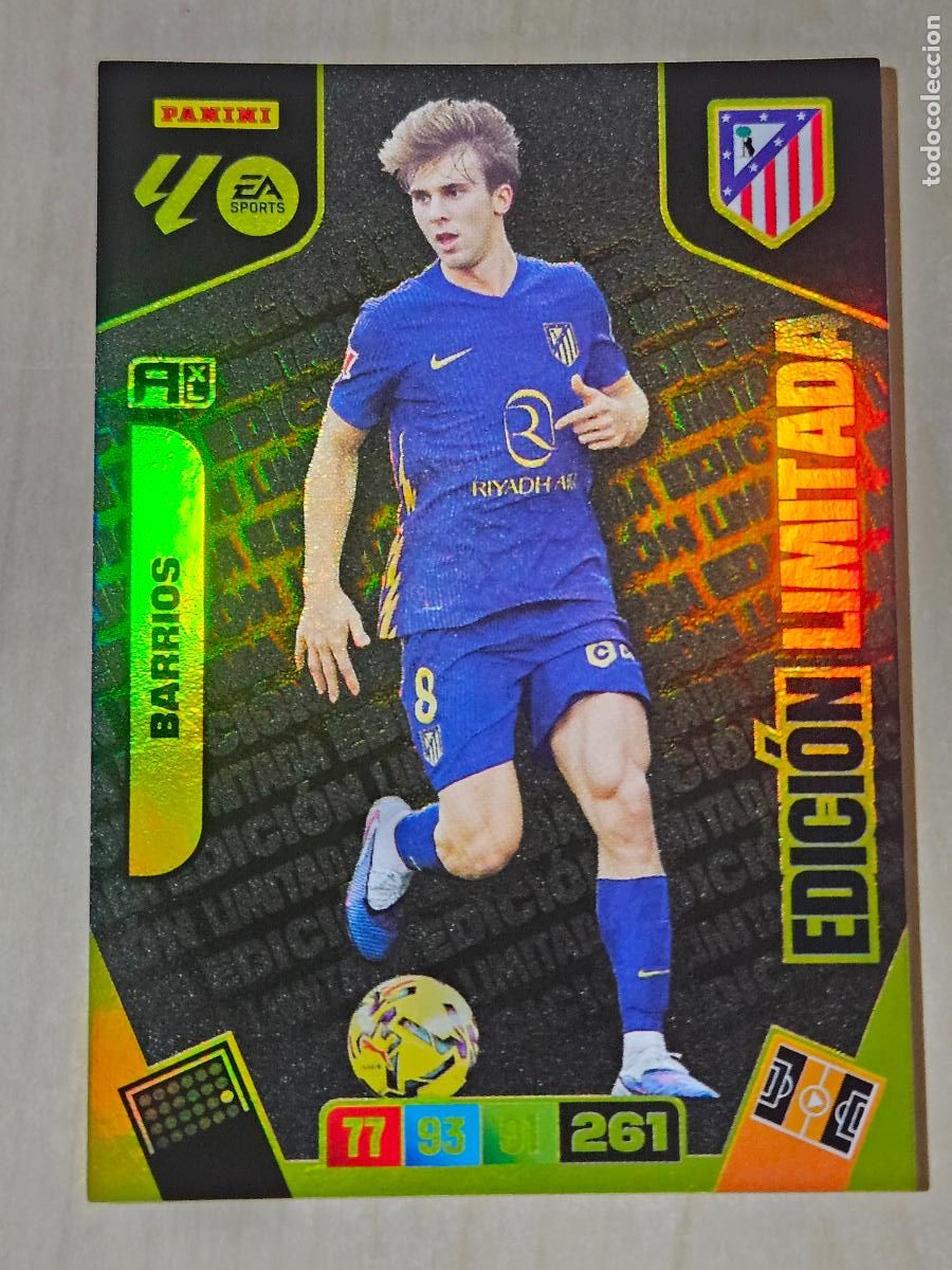 Cromos de F&uacute;tbol: FICHA BARRIOS - ADRENALYN 25 26 - PANINI 2025 - 26 - CROMO - EDICION LIMITADA