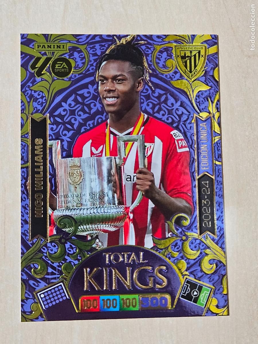 Cromos de F&uacute;tbol: FICHA NICO WILLIAMS - ADRENALYN 25 26 - PANINI 2025 - 26 - CROMO - EDICION LIMITADA 2023 24
