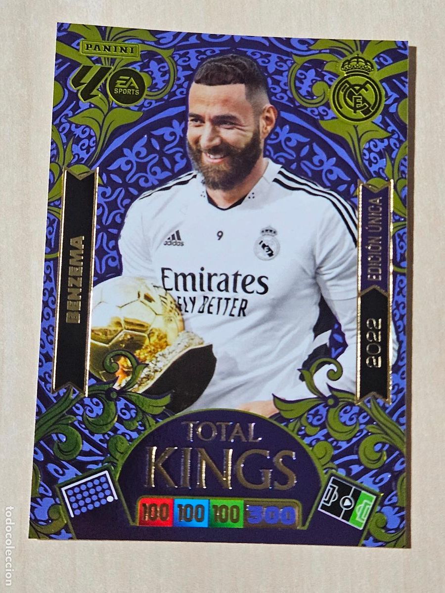 Cromos de F&uacute;tbol: FICHA BENZEMA - ADRENALYN 25 26 - PANINI 2025 - 26 - CROMO - EDICION LIMITADA 2022