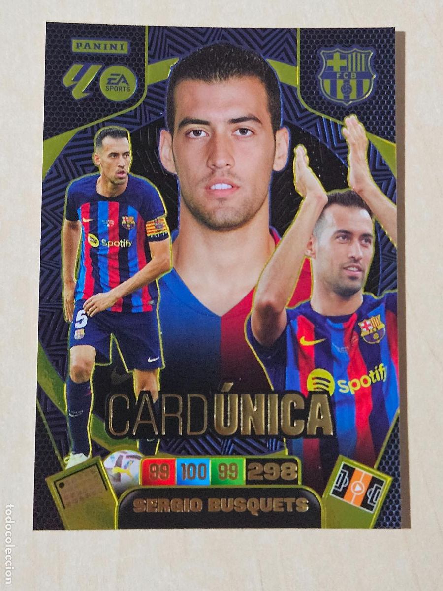 Cromos de F&uacute;tbol: ADRENALYN XL SERGIO BUSQUETS CARD UNICA BARCELONA CROMO LIGA 25 26 2025 2026 PANINI
