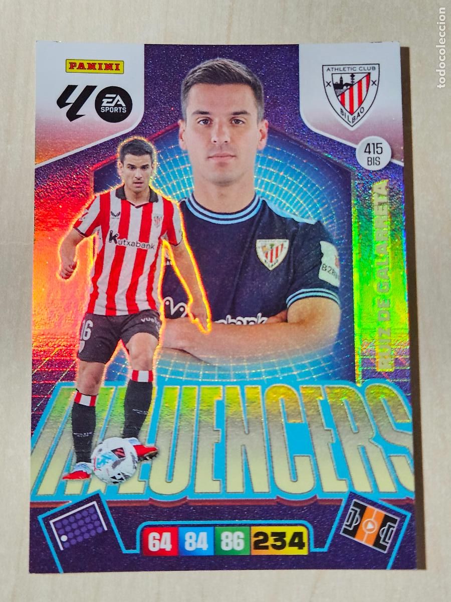 Cromos de F&uacute;tbol: FICHA N&ordm; 415 BIS RUIZ DE GALARRETA - ADRENALYN 25 26 - PANINI 2025 - 26 - CROMO - INFLUENCERS
