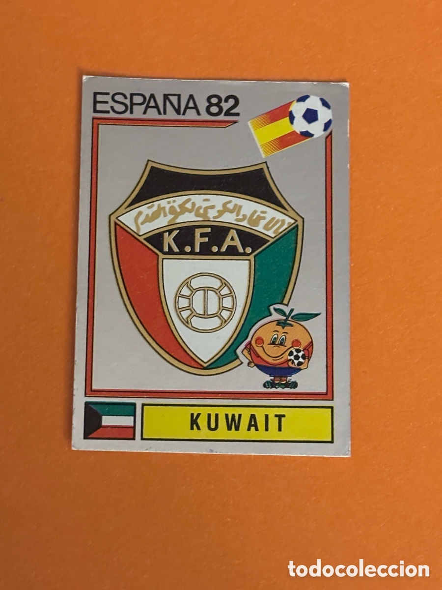 Cromos de F&uacute;tbol: panini mundial Espa&ntilde;a 82 n&uacute;mero 228 escudo Kuwait - Sticker album world cup Spain 1982 badge
