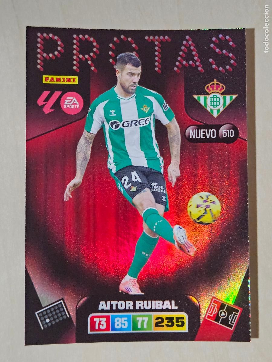 Cromos de F&uacute;tbol: FICHA N&ordm; 510 AITOR RUIBAL - ADRENALYN 25 26 - PANINI 2025 - 26 - CROMO - NUEVO PROTAS