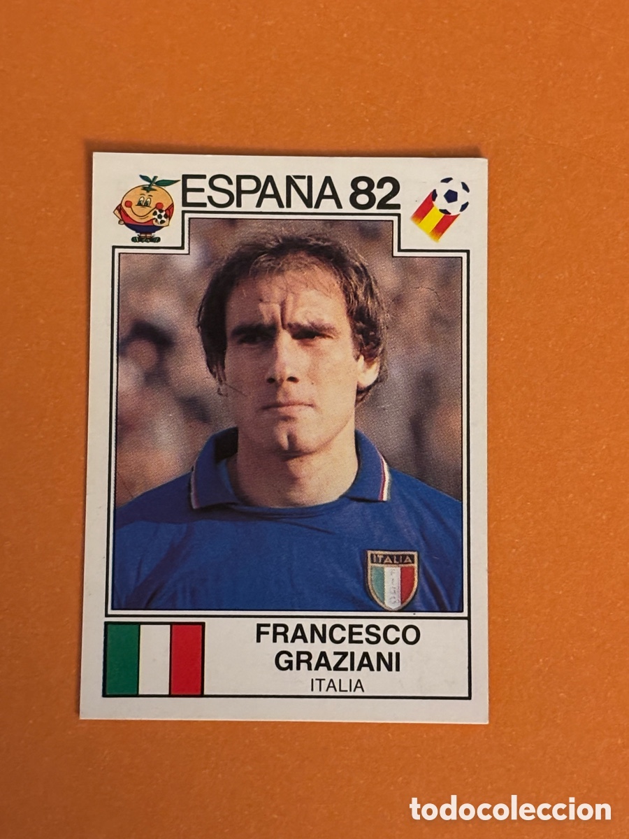 Cromos de F&uacute;tbol: panini mundial Espa&ntilde;a 82 n&uacute;mero 52 Graziani - Sticker album world cup Spain 1982 Italia