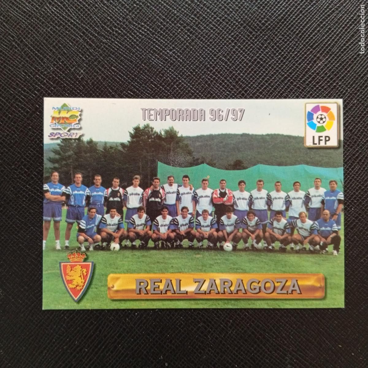 Cromos de F&uacute;tbol: 199 PLANTILLA ZARAGOZA MUNDICROMO 1996 1997 CROMO FUTBOL LIGA 96 97 - A207 PG236 PLATA