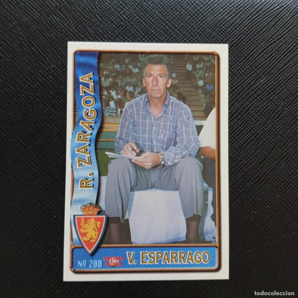 Cromos de F&uacute;tbol: 200 V ESPARRAGO ZARAGOZA MUNDICROMO 1996 1997 CROMO FUTBOL LIGA 96 97 - A207 PG236 ULTIMA HORA