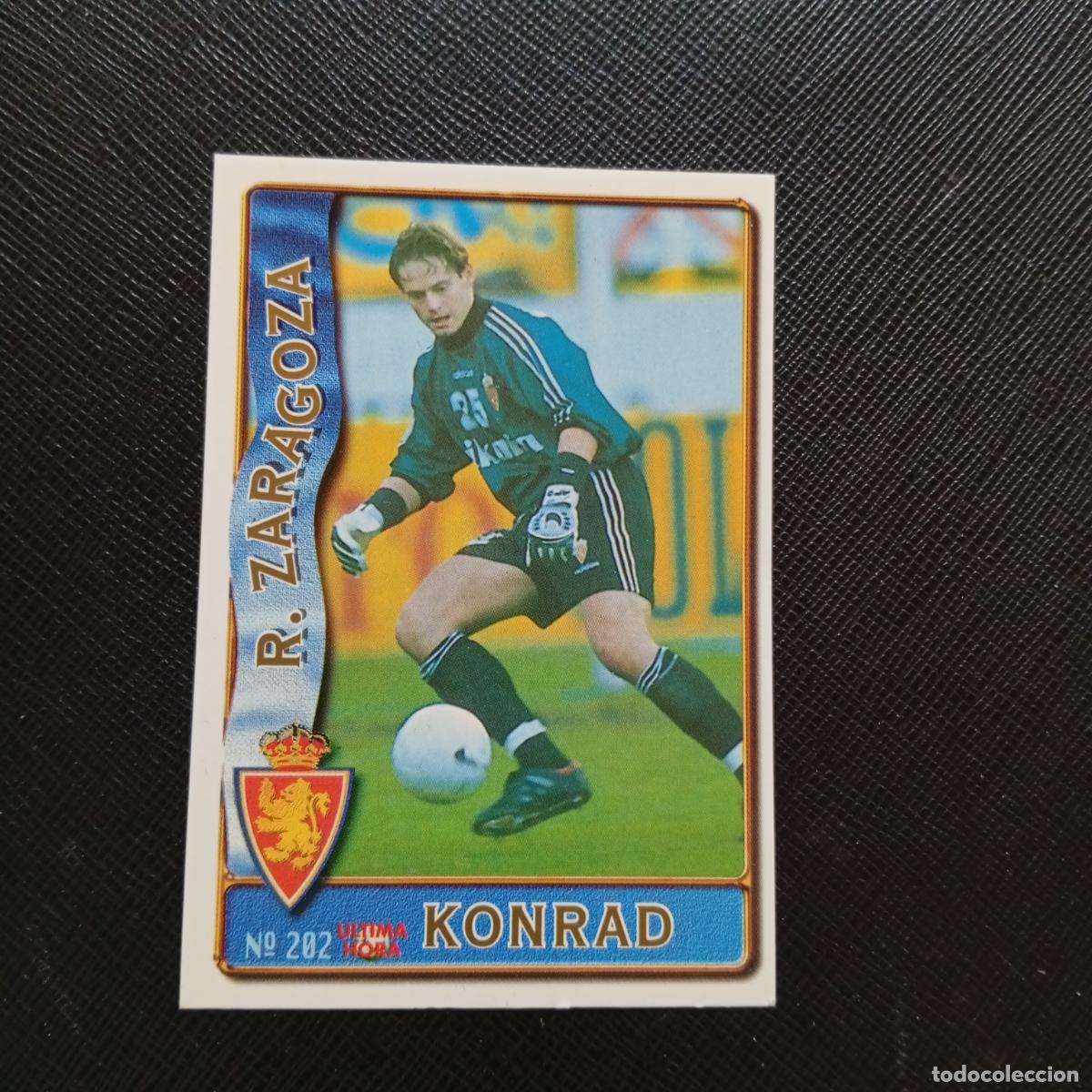 Cromos de F&uacute;tbol: 202 KONRAD ZARAGOZA MUNDICROMO 1996 1997 CROMO FUTBOL LIGA 96 97 - A207 PG236 ULTIMA HORA