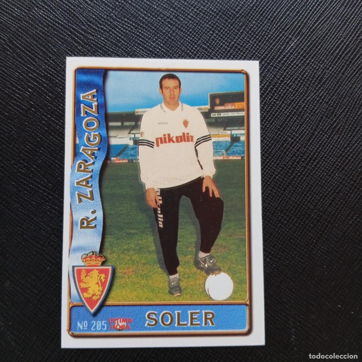 Cromos de F&uacute;tbol: 205 SOLER ZARAGOZA MUNDICROMO 1996 1997 CROMO FUTBOL LIGA 96 97 - A207 PG244 ULTIMA HORA