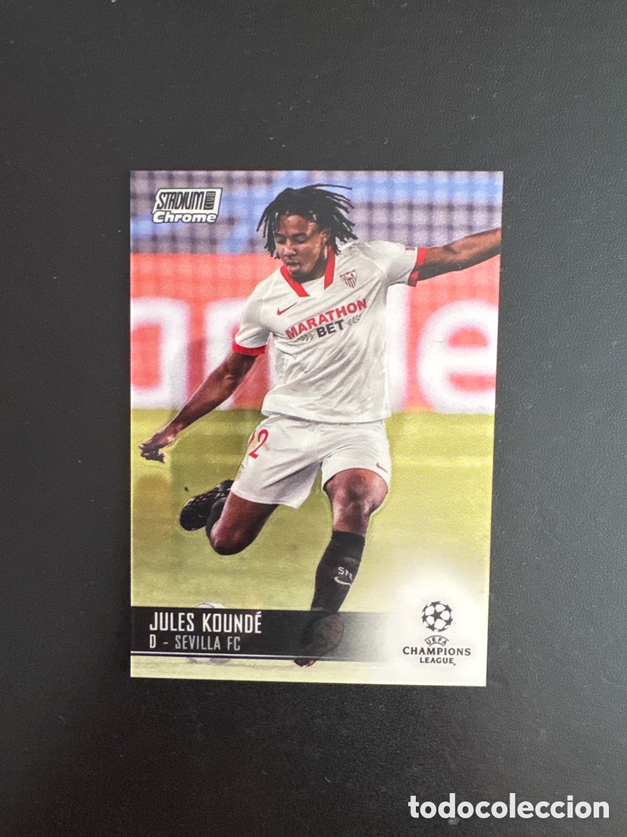 Fu&szlig;ball-Sticker: JULES KOUNDE SEVILLA N&Uacute;MERO 53 STADIUM CHROME TOPPS