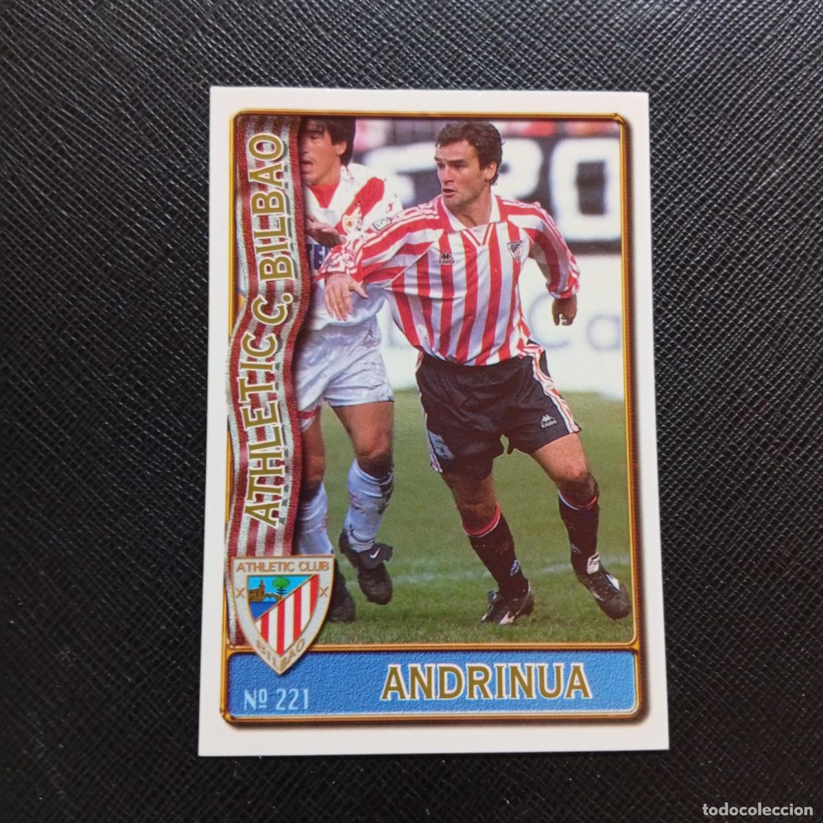 Cromos de F&uacute;tbol: 221 ANDRINUA BILBAO MUNDICROMO 1996 1997 CROMO FUTBOL LIGA 96 97 - A207 PG259