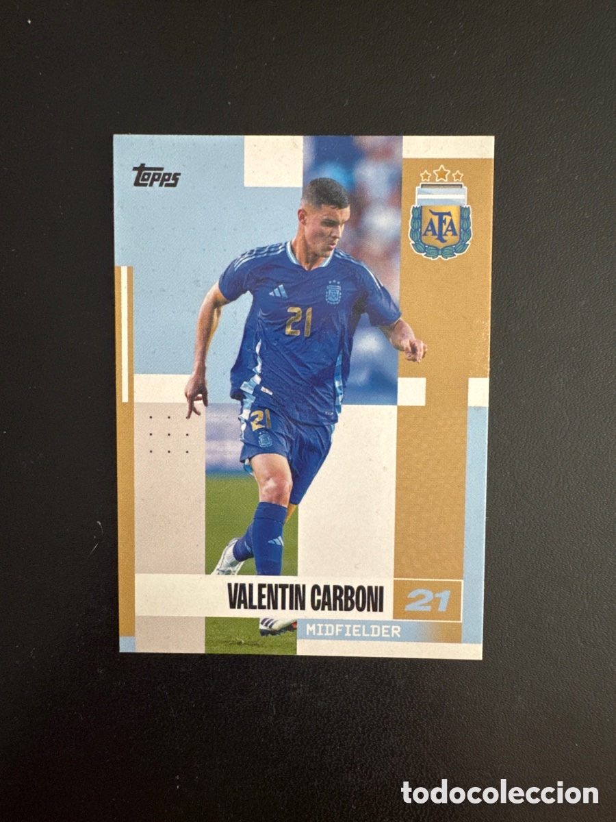 Cromos de F&uacute;tbol: CARBONI ARGENTINA N&Uacute;MERO 12 SET ARGENTINA TOPPS