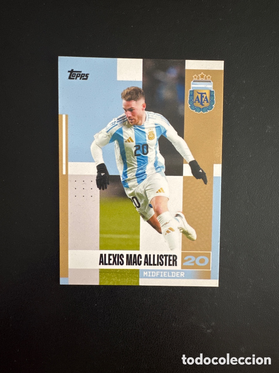Cromos de F&uacute;tbol: MAC ALLISTER ARGENTINA TEAN SET NUMERO 16 2024 2025