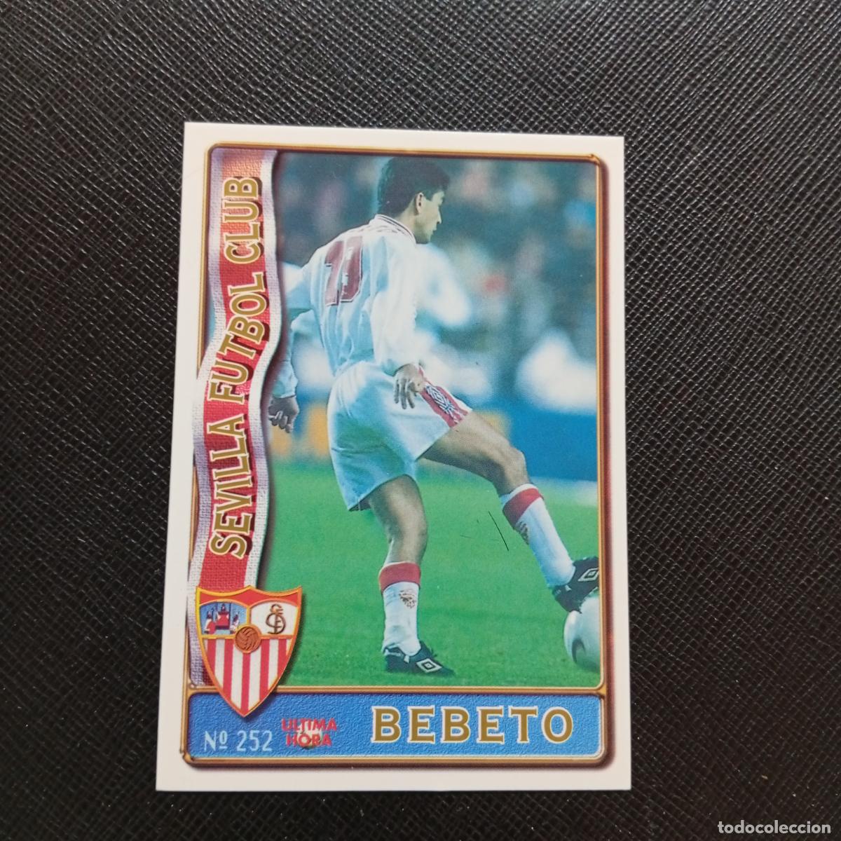 Cromos de F&uacute;tbol: 252 BEBETO SEVILLA MUNDICROMO 1996 1997 CROMO FUTBOL LIGA 96 97 - A207 PG289 ULTIMA HORA