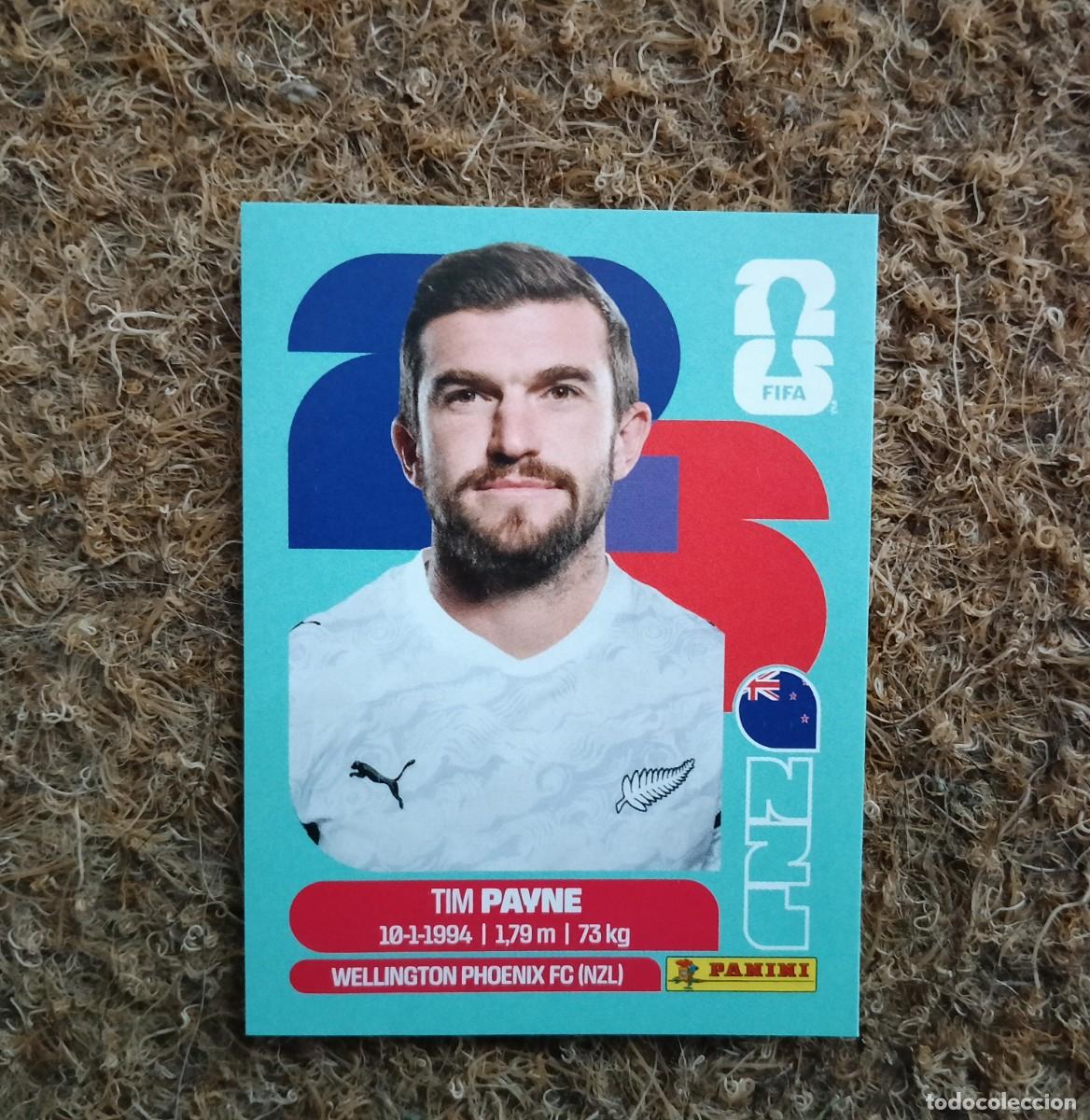 Cromos de F&uacute;tbol: Tim Payne. Nueva Zelanda. Panini. Mundial FiFA USA. 2026
