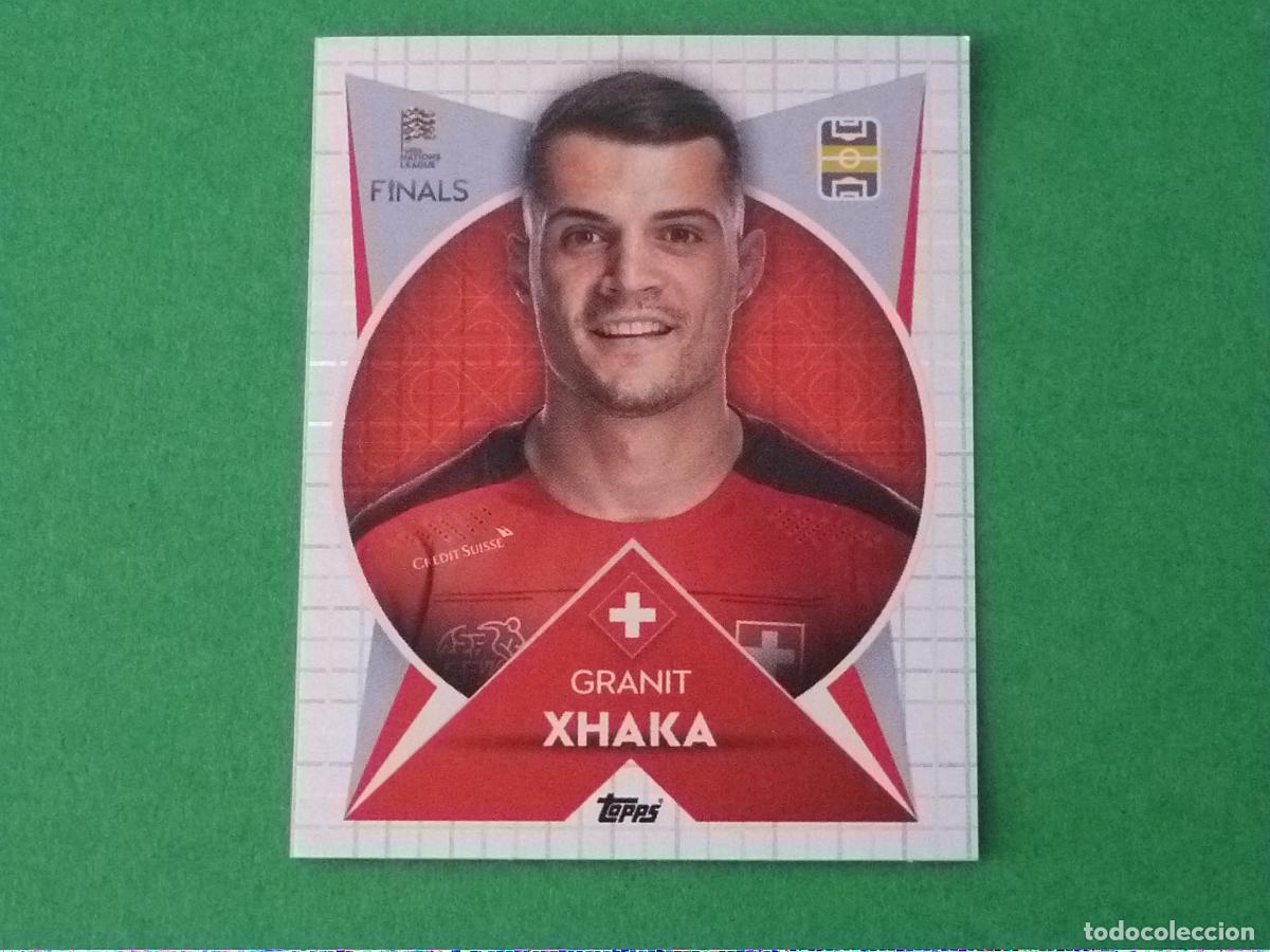 Cromos de F&uacute;tbol: CROMO FUTBOL XHAKA SUIZA SIN PEGAR N&ordm; 130 THE ROAD TO FINALS NATIONS LEAGUE 2022 TOPPS