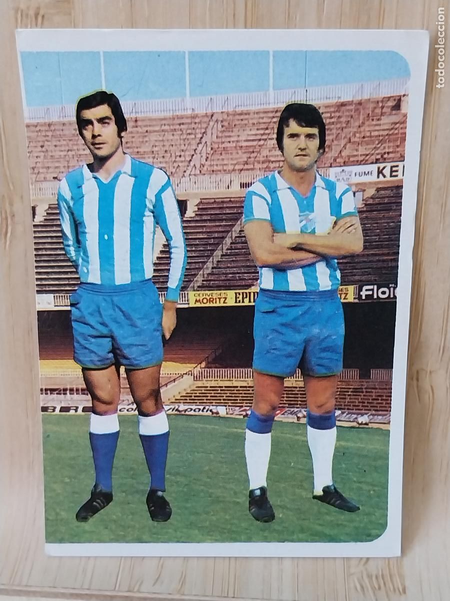 Cromos de F&uacute;tbol: URIARTE *-*-* REQUEJO M&Aacute;LAGA # 96 LIGA 1975 75 76 ED RUIROMER ROMERO CROMO SIN PEGAR NUNCA