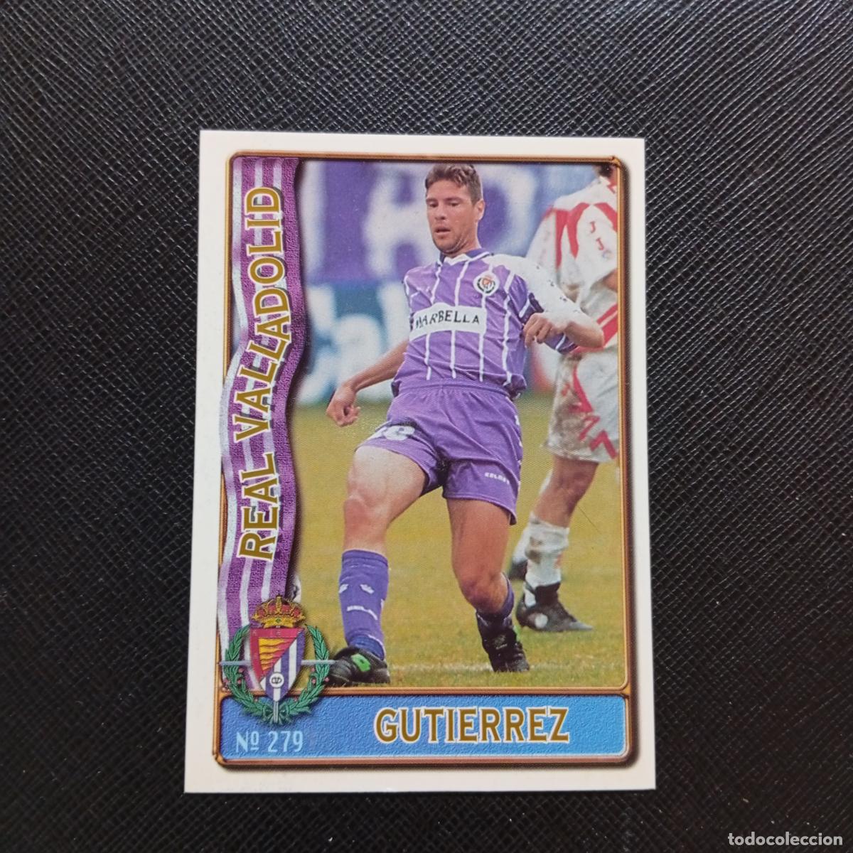 Cromos de F&uacute;tbol: 279 GUTIERREZ VALLADOLID MUNDICROMO 1996 1997 CROMO FUTBOL LIGA 96 97 - A207 PG318
