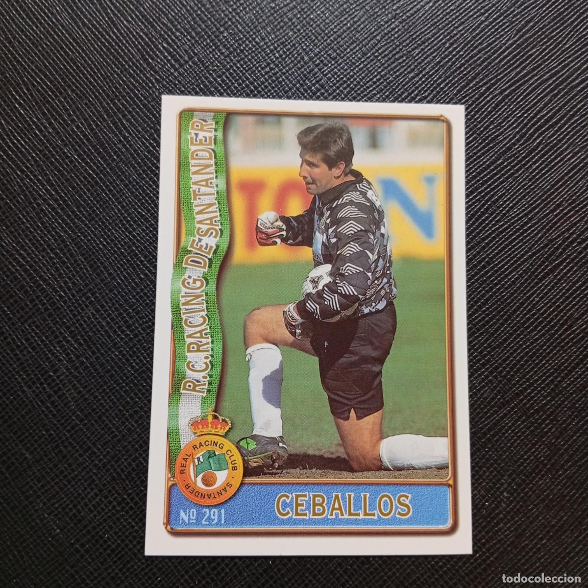 Cromos de F&uacute;tbol: 291 CEBALLOS RACING MUNDICROMO 1996 1997 CROMO FUTBOL LIGA 96 97 - A207 PG328