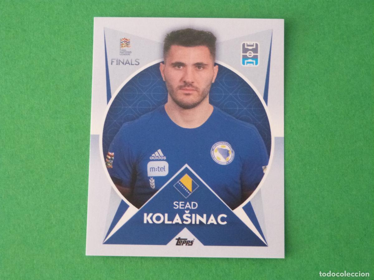 Cartes &agrave; collectionner de Football: CROMO FUTBOL KOLASINAC BOSNIA HERZEGOVINA SIN PEGAR N&ordm; 100 THE ROAD TO FINALS NATIONS LEAGUE 2022