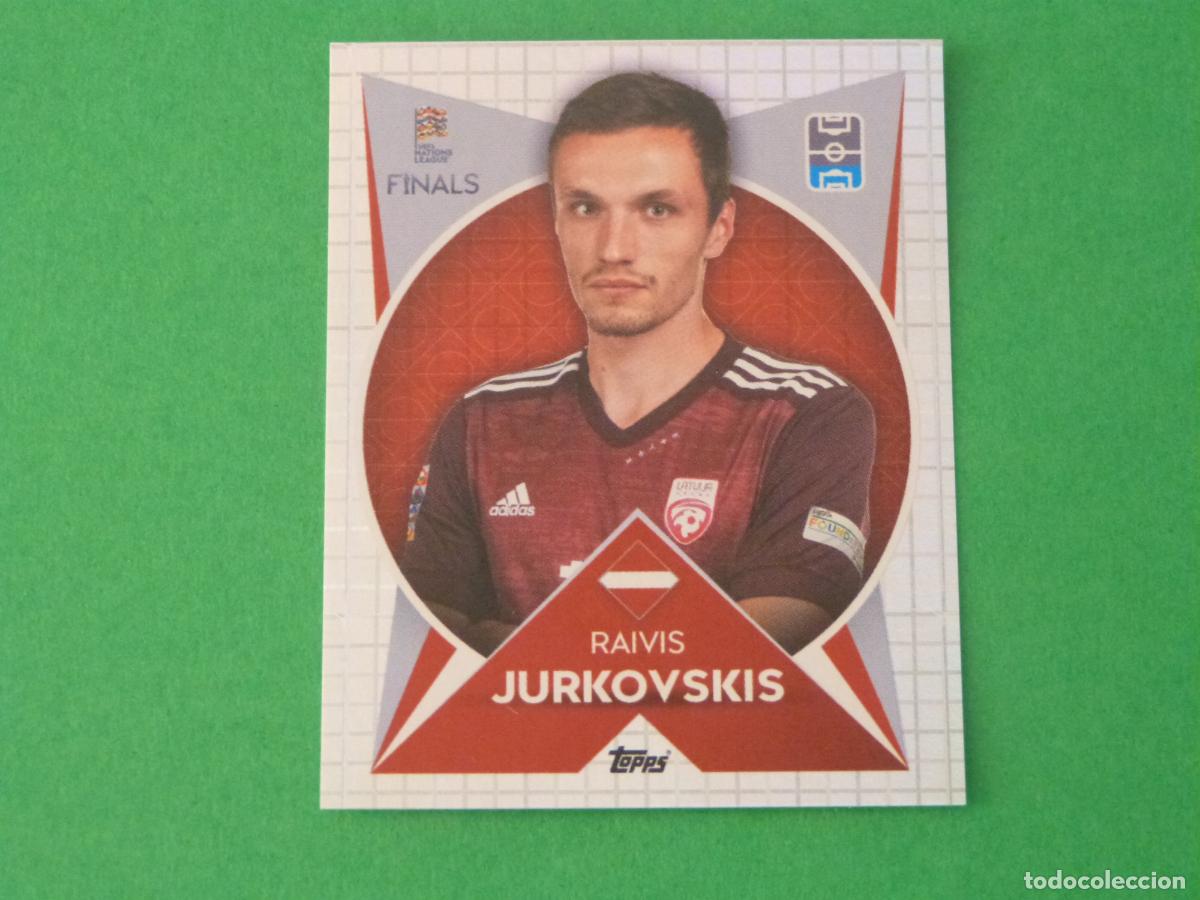 Cartes &agrave; collectionner de Football: CROMO FUTBOL JURKOVSKIS LETONIA SIN PEGAR N&ordm; 96 THE ROAD TO FINALS NATIONS LEAGUE 2022 TOPPS