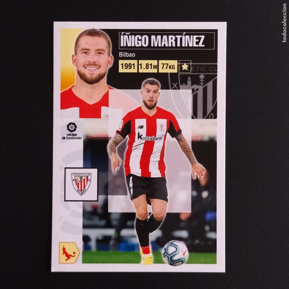Cartes &agrave; collectionner de Football: N&ordm; 7 I&Ntilde;IGO MARTINEZ ATHLETIC BILBAO CROMOS LALIGA SANTANDER ESTE 2020 2021 20 21 LIGA PANINI