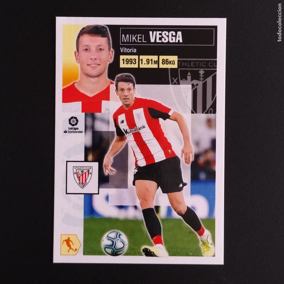 Football Stickers: N&ordm; 11 MIKEL VESGA ATHLETIC BILBAO CROMOS LALIGA SANTANDER ESTE 2020 2021 20 21 LIGA PANINI