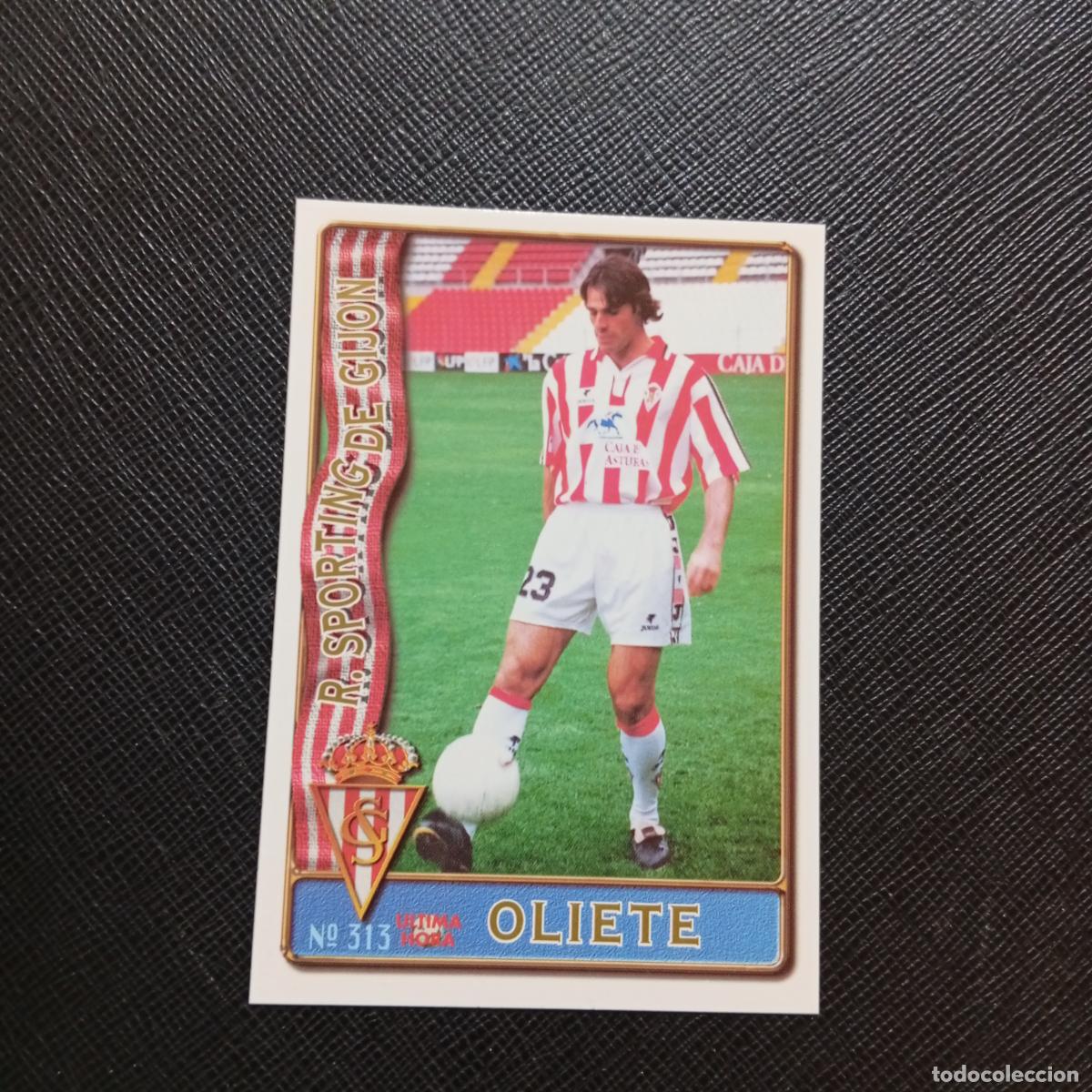 Football Stickers: 313 OLIETE SPORTING GIJON MUNDICROMO 1996 1997 CROMO FUTBOL LIGA 96 97 - A207 PG353 ULTIMA HORA