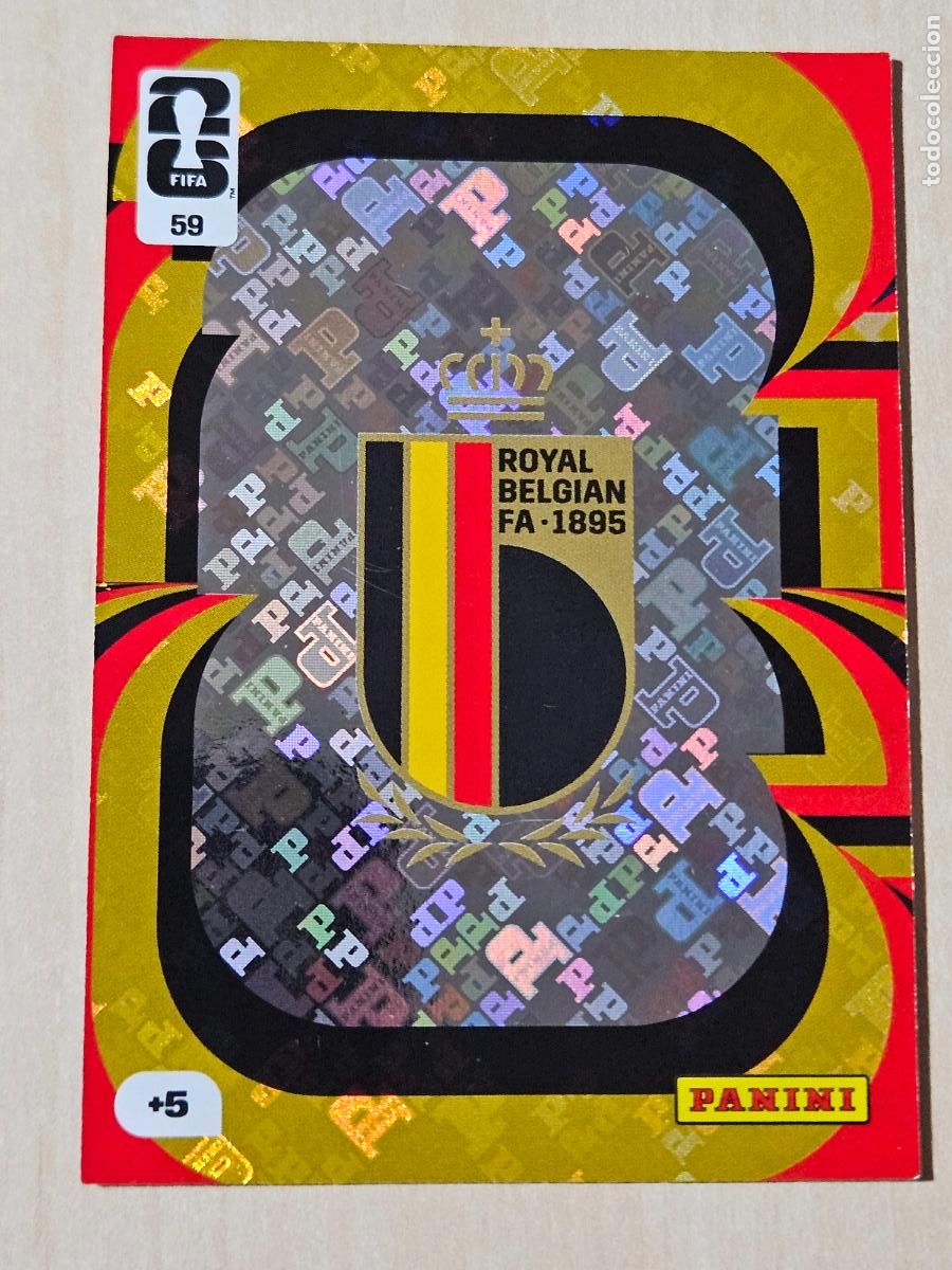 Football Stickers: N&ordm; 59 ESCUDO BELGICA FIFA WORLD CUP 2026 26 ADRENALYN XL