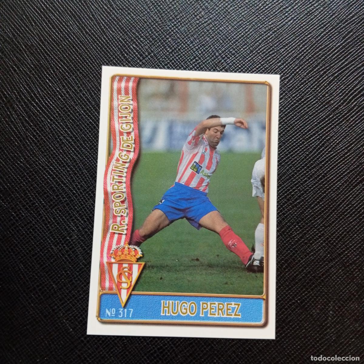 Football Stickers: 317 HUGO PEREZ SPORTING GIJON MUNDICROMO 1996 1997 CROMO FUTBOL LIGA 96 97 - A207 PG353