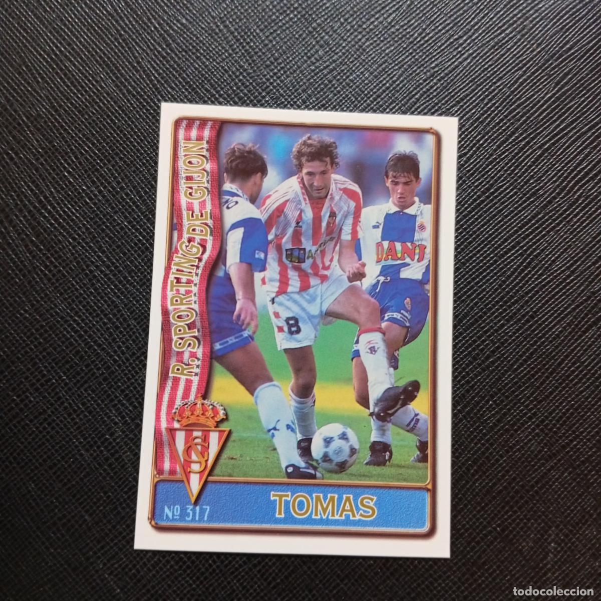 Football Stickers: 317 TOMAS SPORTING GIJON MUNDICROMO 1996 1997 CROMO FUTBOL LIGA 96 97 - A207 PG353