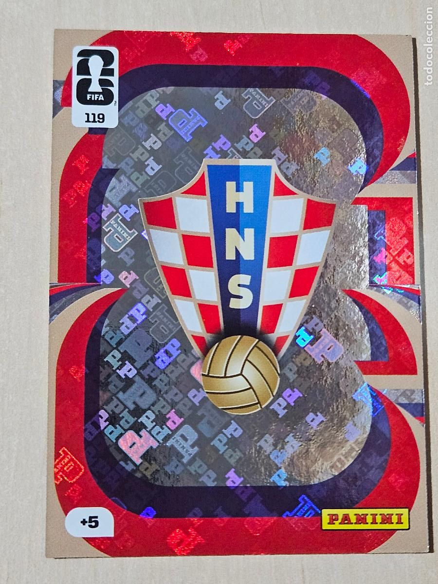 Football Stickers: N&ordm; 119 ESCUDO CROACIA FIFA WORLD CUP 2026 26 ADRENALYN XL
