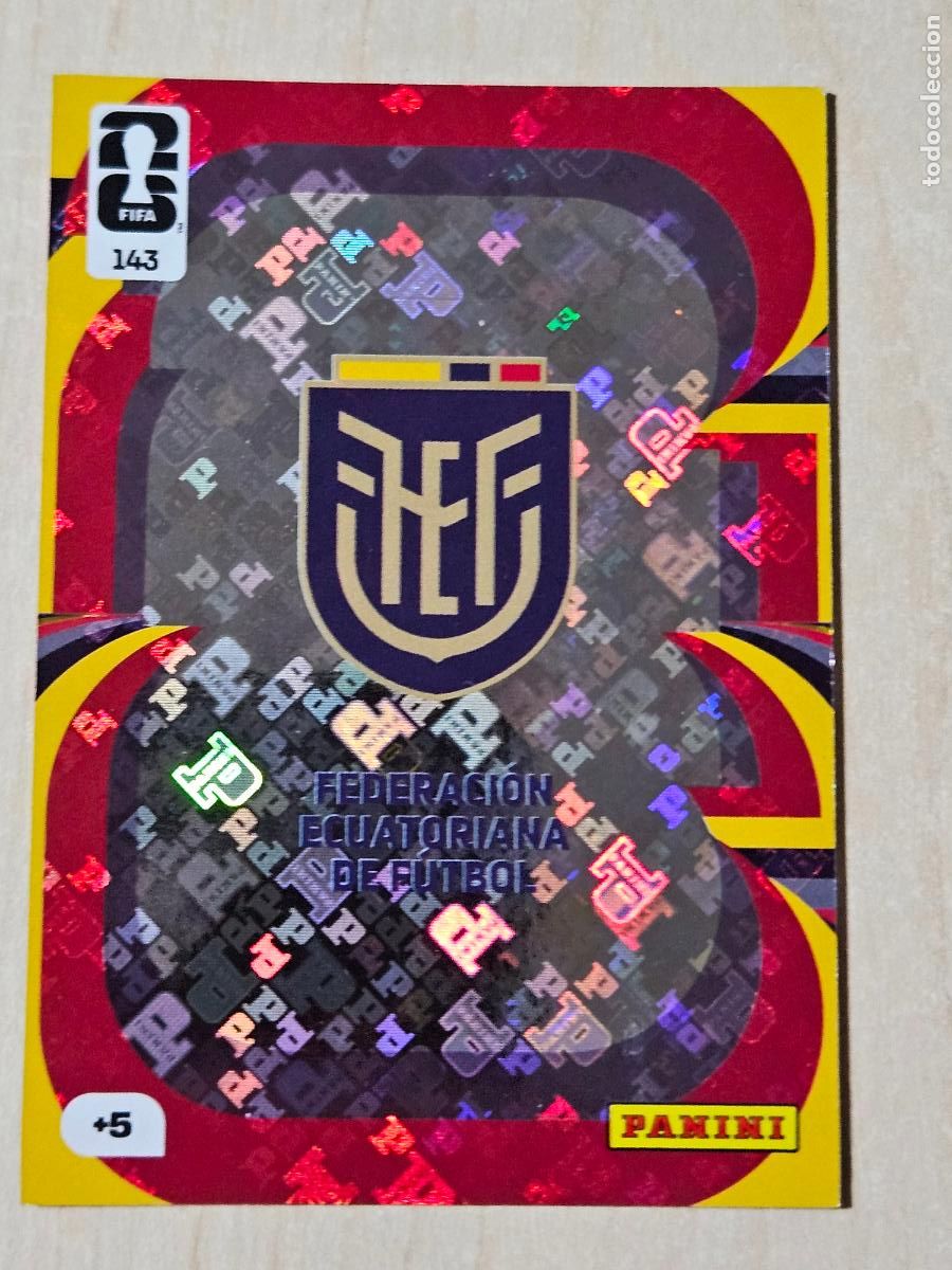 Cromos de F&uacute;tbol: N&ordm; 143 ESCUDO ECUADOR FIFA WORLD CUP 2026 26 ADRENALYN XL