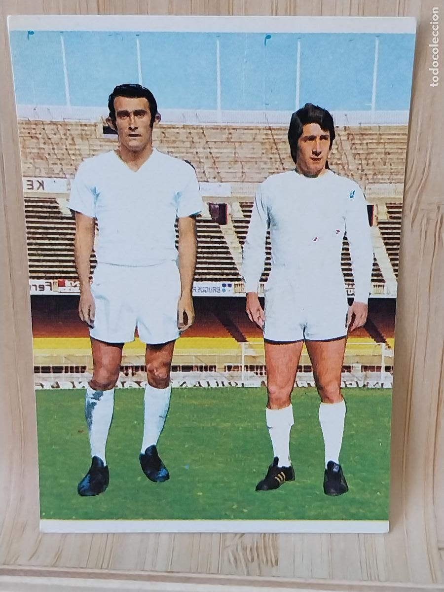 Cromos de F&uacute;tbol: VELAZQUEZ *--* PIRRI REAL MADRID # 107 LIGA 1975 75 76 ED RUIROMER ROMERO CROMO SIN PEGAR NUNCA