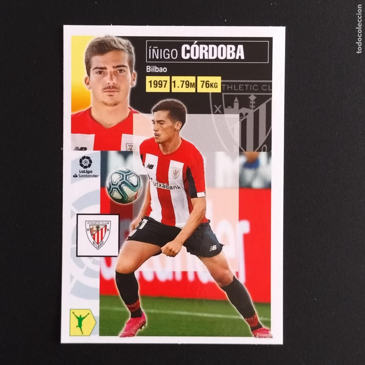 Cromos de F&uacute;tbol: N&ordm; 16 B I&Ntilde;IGO CORDOBA ATHLETIC BILBAO LALIGA SANTANDER ESTE 2020 2021 20 21 LIGA PANINI