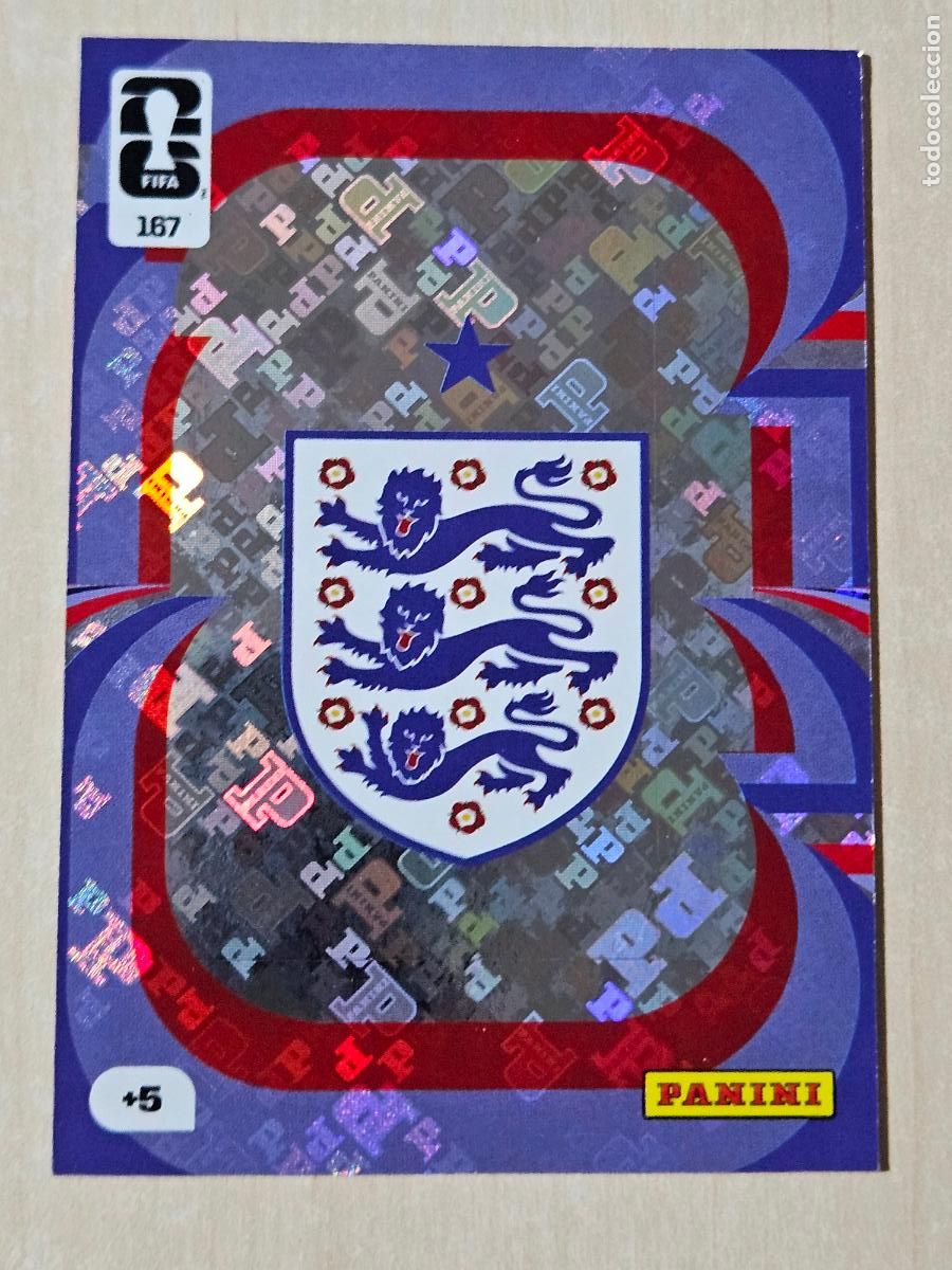 Cromos de F&uacute;tbol: N&ordm; 187 ESCUDO INGLATERRA FIFA WORLD CUP 2026 26 ADRENALYN XL