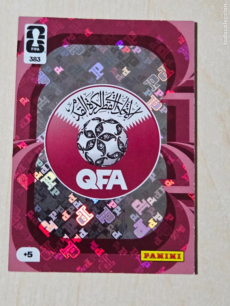 Cromos de F&uacute;tbol: N&ordm; 383 ESCUDO QATAR FIFA WORLD CUP 2026 26 ADRENALYN XL