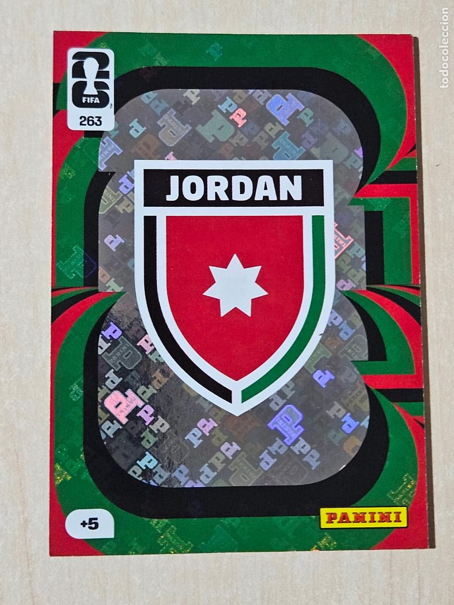 Cromos de F&uacute;tbol: N&ordm; 263 ESCUDO JORDANIA FIFA WORLD CUP 2026 26 ADRENALYN XL
