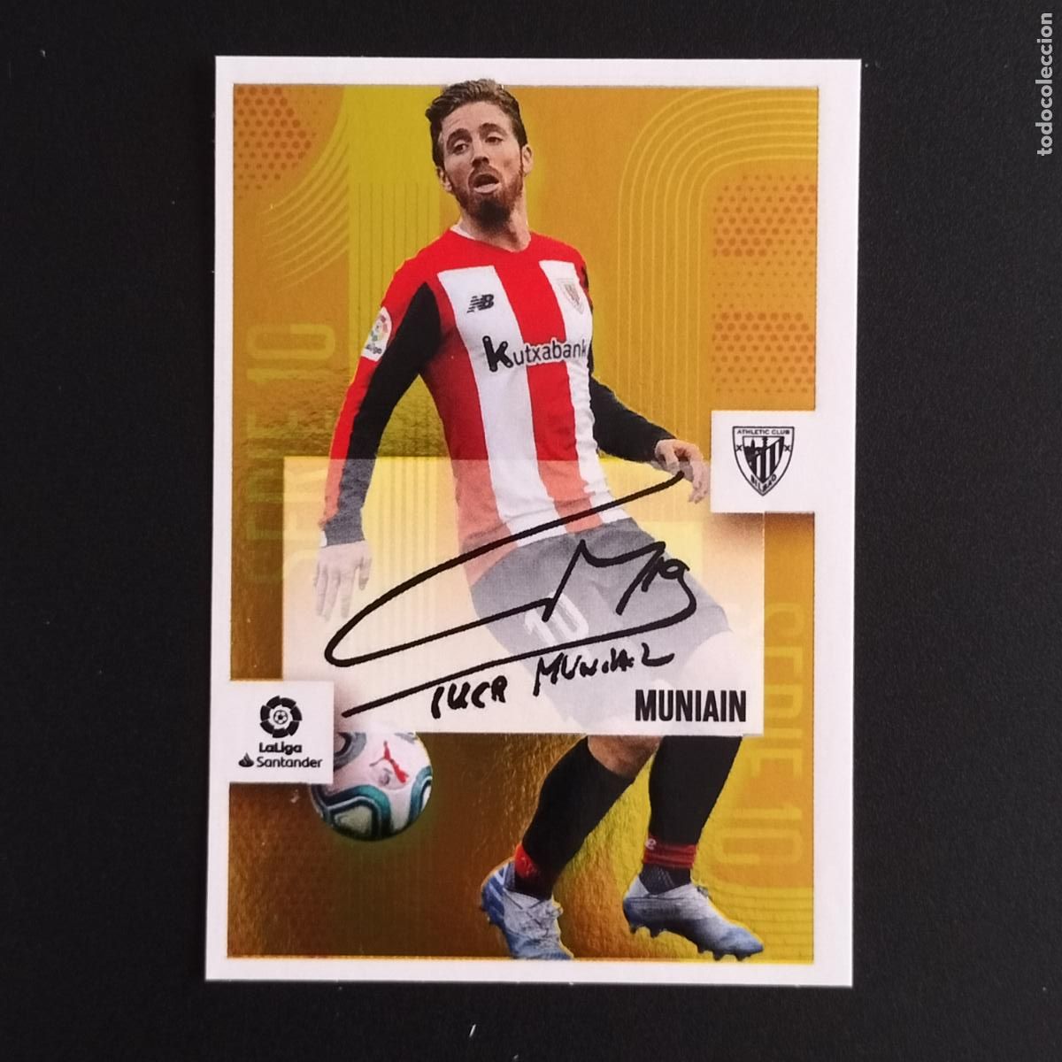 Cromos de F&uacute;tbol: N&ordm; 17 MUNIAIN AUTOGRAFO SERIE 10 ATHLETIC BILBAO LALIGA SANTANDER ESTE 2020 2021 20 21 LIGA PANINI