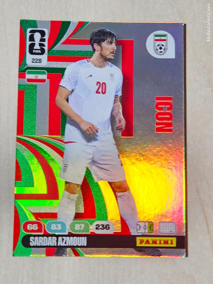 Football Stickers: N&ordm; 228 SARDAR AZMOUN - ICON - FIFA WORLD CUP 2026 26 ADRENALYN XL
