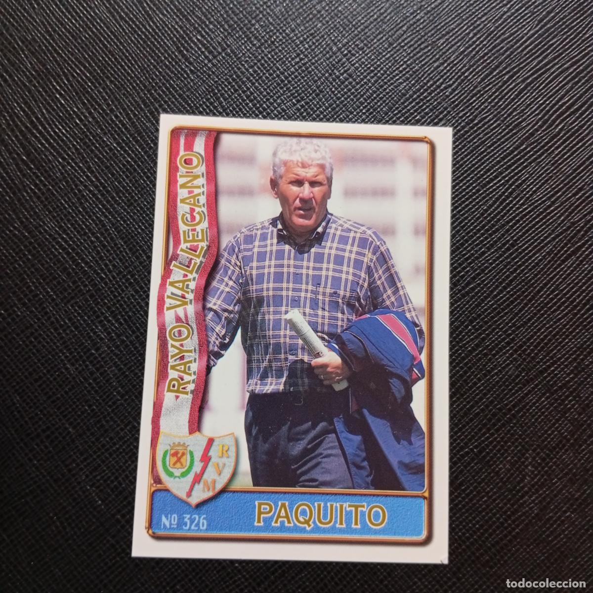 Cromos de F&uacute;tbol: 326 PAQUITO RAYO VALLECANO MUNDICROMO 1996 1997 CROMO FUTBOL LIGA 96 97 - A207 PG366