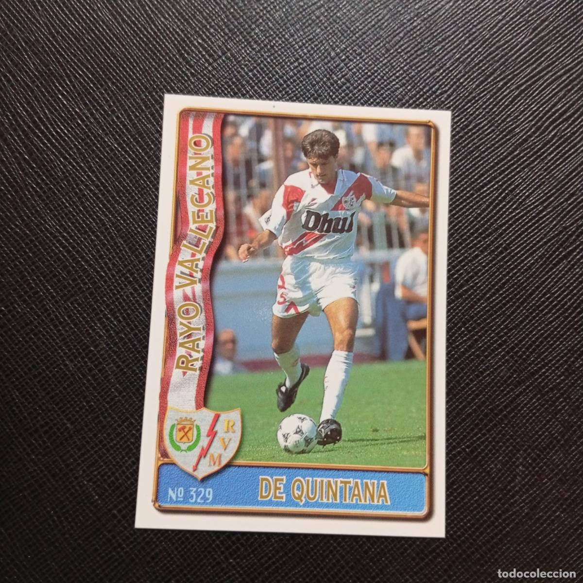 Cromos de F&uacute;tbol: 329 DE QUINTANA RAYO VALLECANO MUNDICROMO 1996 1997 CROMO FUTBOL LIGA 96 97 - A207 PG366