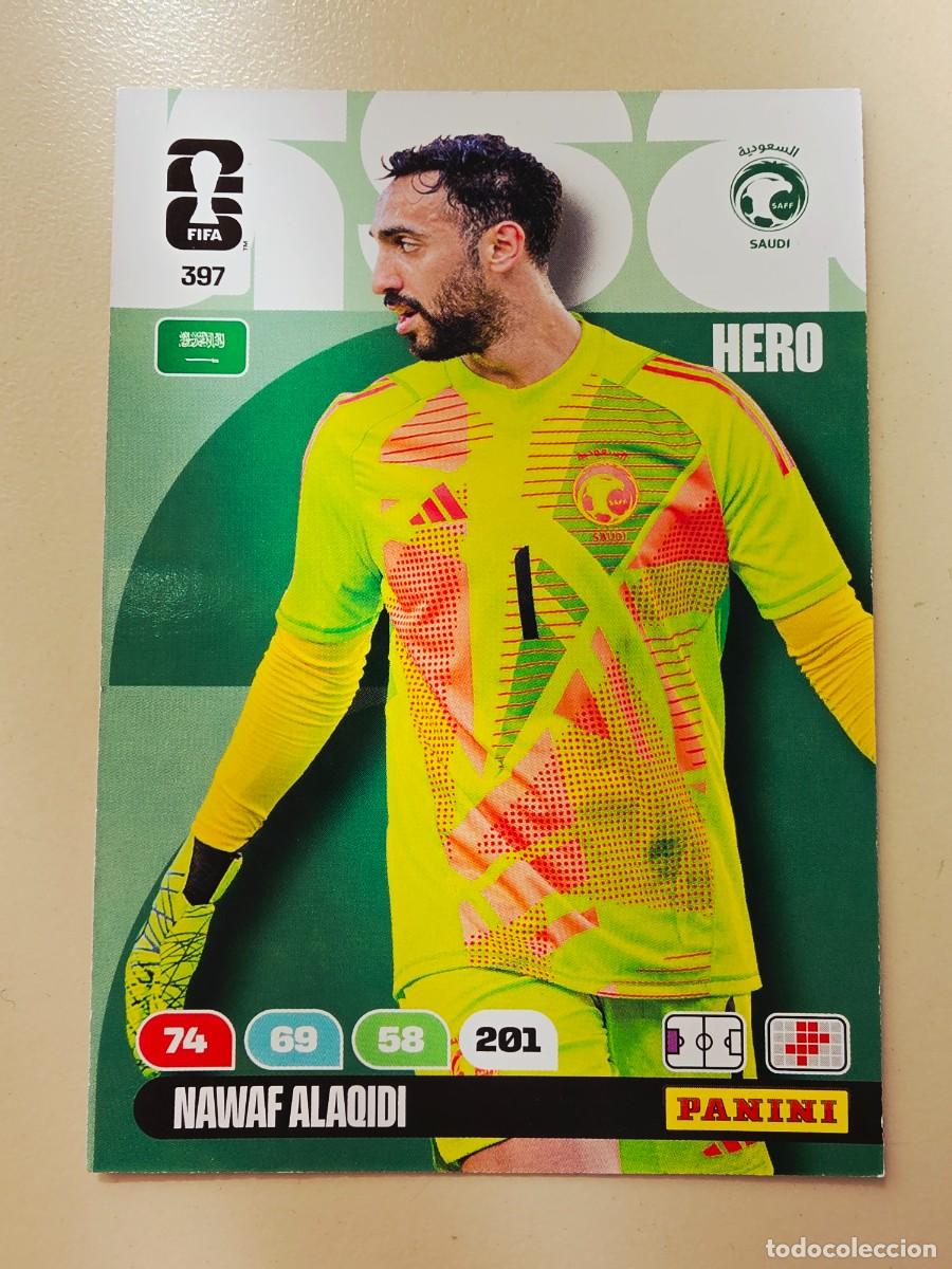 Cromos de F&uacute;tbol: 397 Nawaf Alaqidi, Hero, Arabia Saud&iacute;, Adrenalyn XL Fifa World Cup 2026 Mundial 26