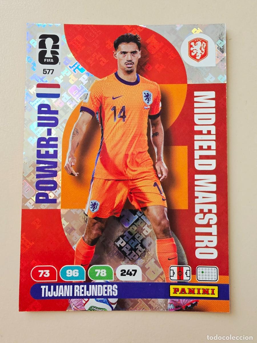 Cromos de F&uacute;tbol: 577 Tijjani Reijnders, Power-Up Midflied Maestro Holanda Adrenalyn XL Fifa World Cup 2026 Mundial 26