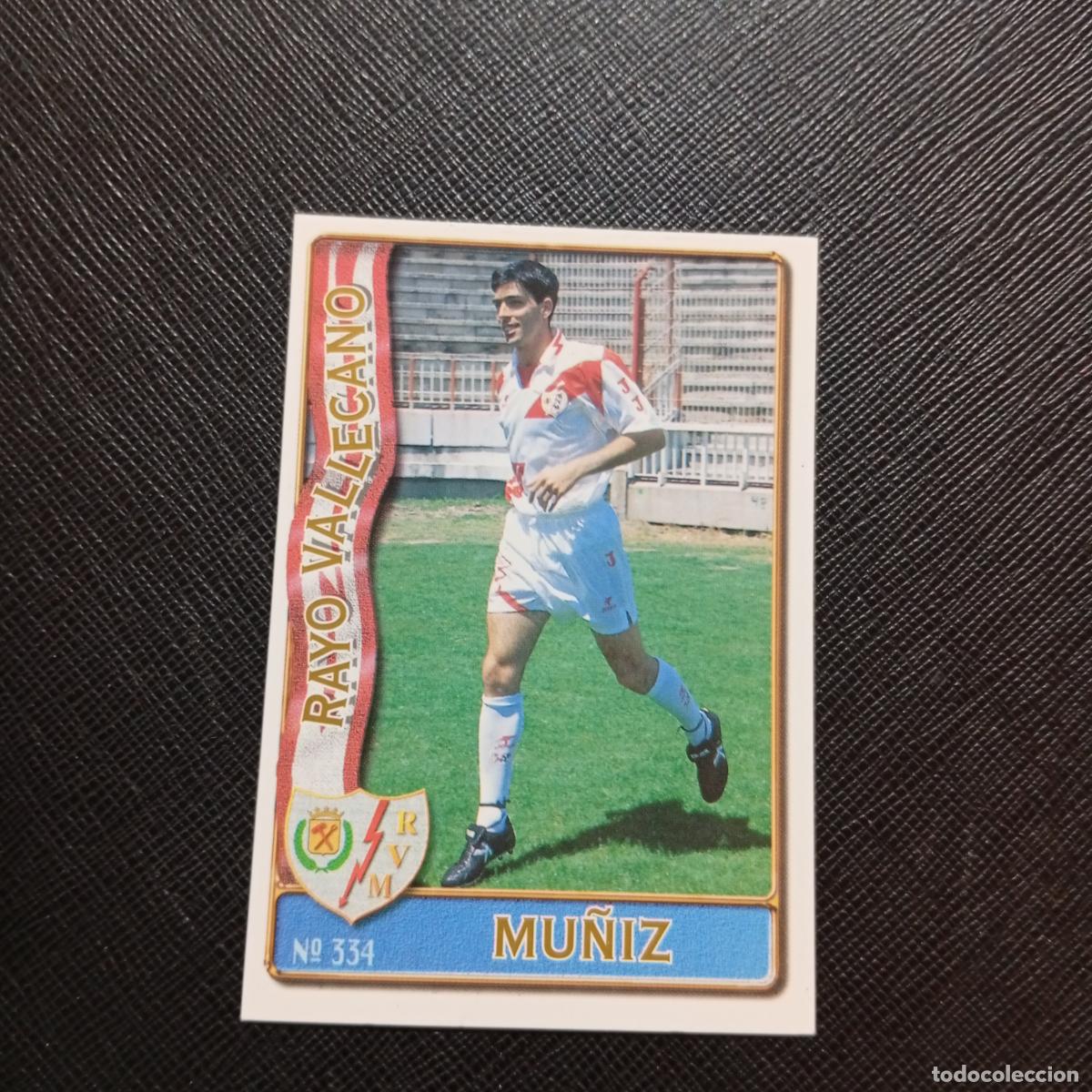 Cromos de F&uacute;tbol: 334 MU&Ntilde;IZ RAYO VALLECANO MUNDICROMO 1996 1997 CROMO FUTBOL LIGA 96 97 - A207 PG366