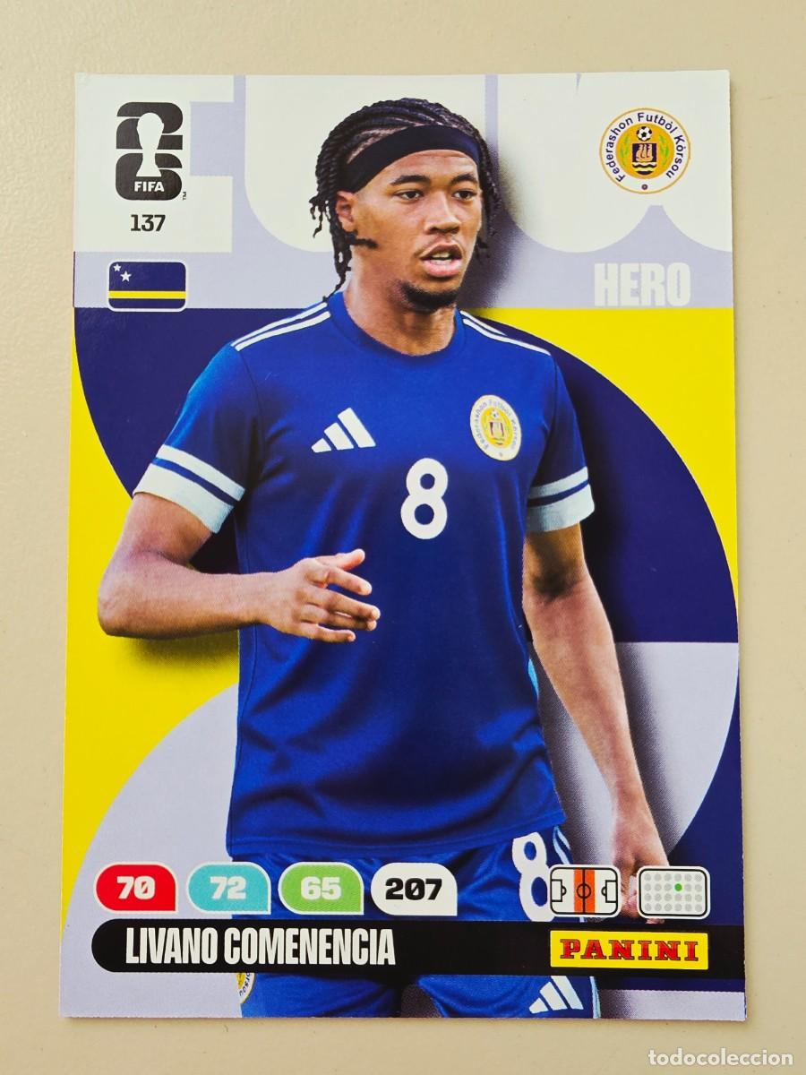Cromos de F&uacute;tbol: 137 Livano Comenencia, Hero, Curazao, Adrenalyn XL Fifa World Cup 2026 Mundial 26