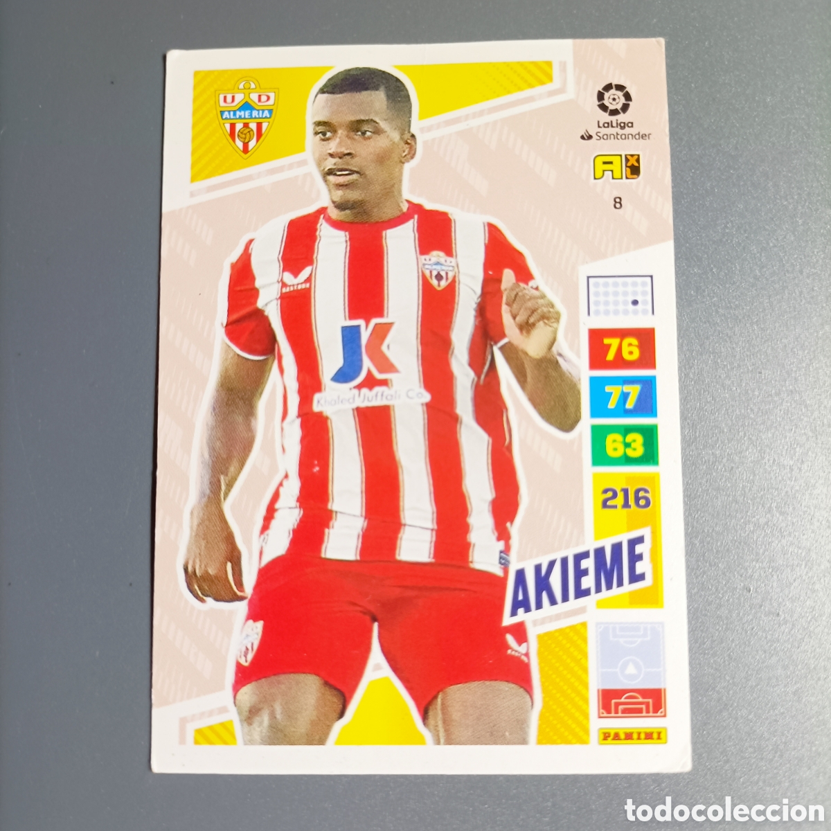 Cromos de F&uacute;tbol: ADRENALYN. LIGA 2022-2023 (ALMER&Iacute;A) №8 AKIEME