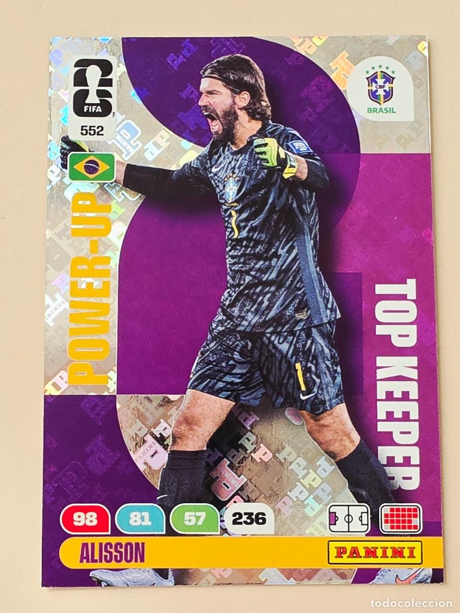 Cromos de F&uacute;tbol: 552 Alisson Becker, Brasil, Power-Up, Top Keeper, Adrenalyn XL Fifa World Cup 2026, Mundial 26