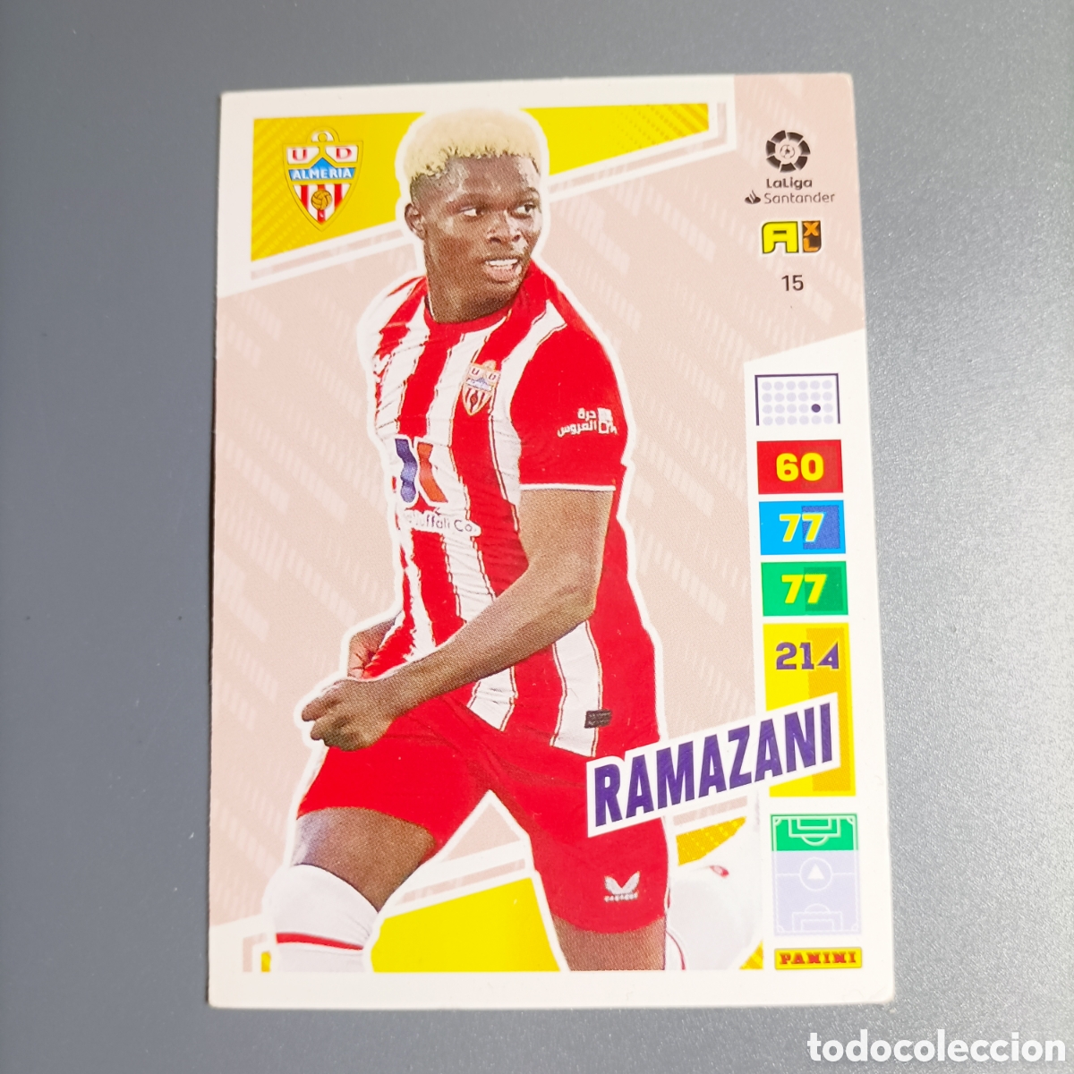 Cromos de F&uacute;tbol: ADRENALYN. LIGA 2022-2023 (ALMER&Iacute;A) №15 RAMAZANI