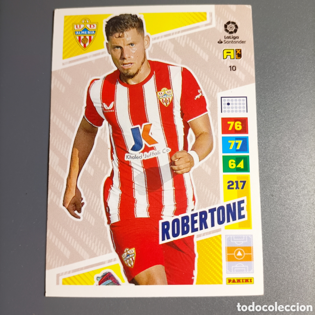 Cromos de F&uacute;tbol: ADRENALYN. LIGA 2022-2023 (ALMER&Iacute;A) №10 ROBERTONE