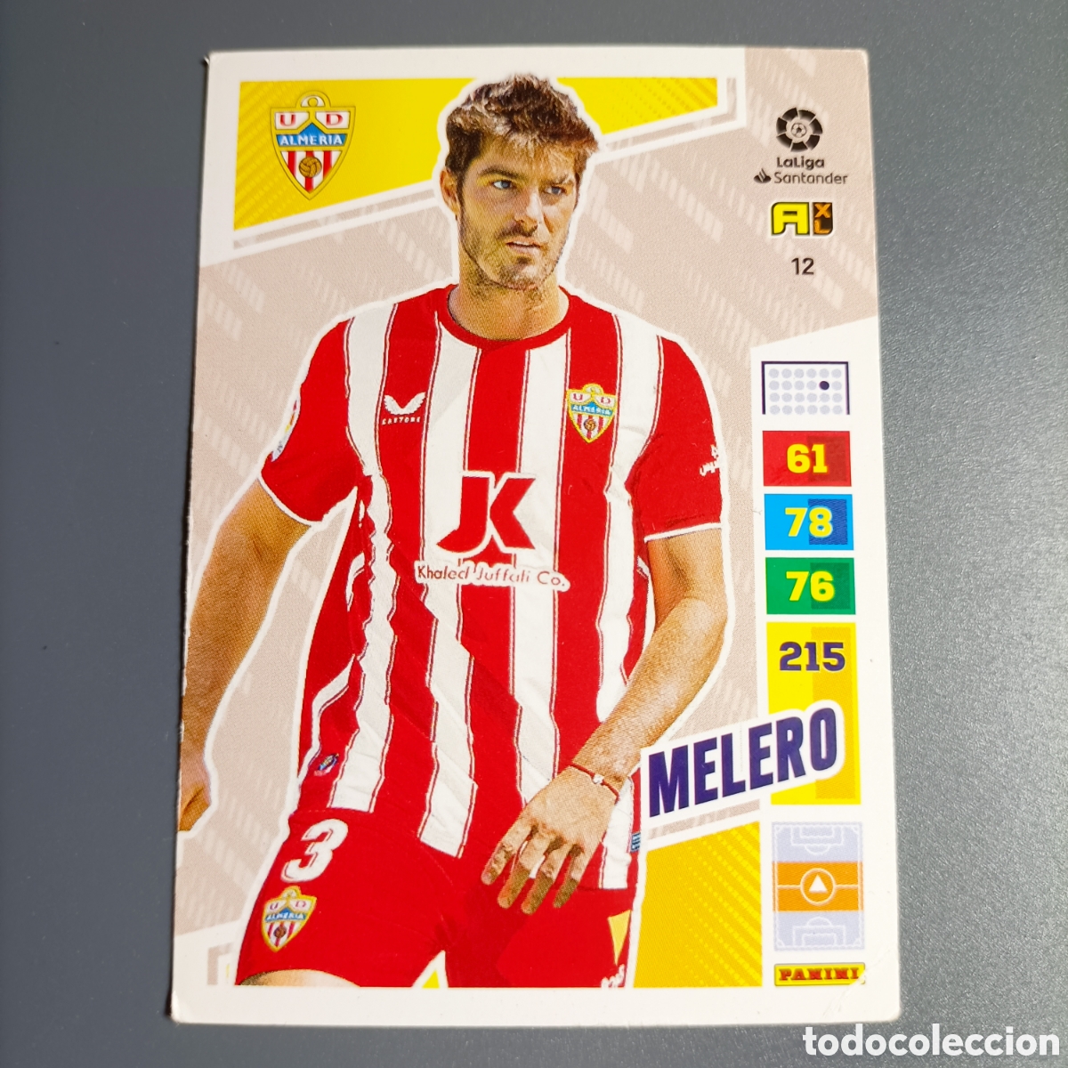 Cromos de F&uacute;tbol: ADRENALYN. LIGA 2022-2023 (ALMER&Iacute;A) №12 Melero